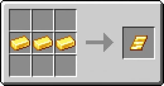 Крафт золотой пластины для модификации брони