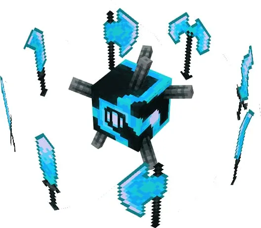 Разъяренная форма пирогена в синем обличии