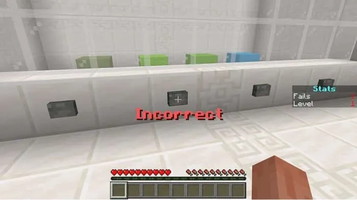 Выбор неверной кнопки