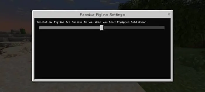 Параметр по изменению реакции, если на игроке нет золотой брони