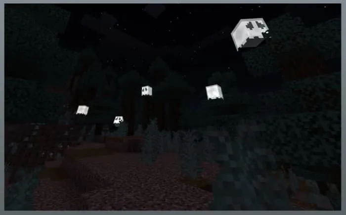 Призраки летают в лесу