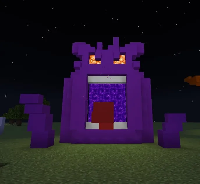 Монстр с порталом в Незер