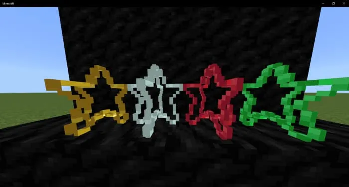 Украшения в виде звезд