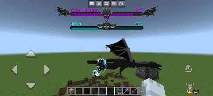 Измененные полоски здоровья Дракона Края и Иссушителя