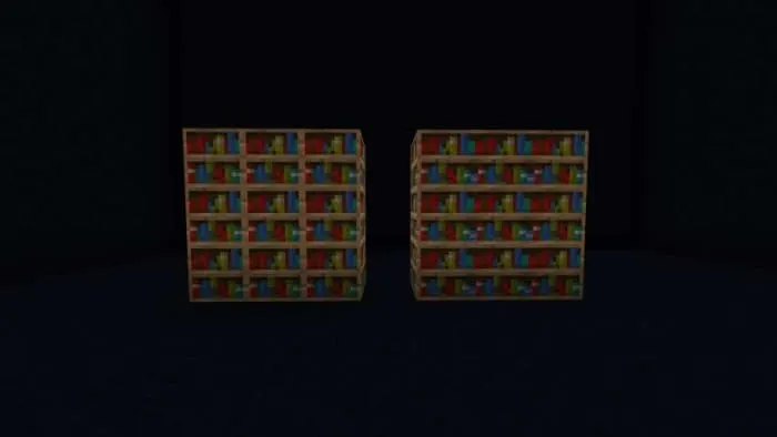 Сравнение обычных и объединенных книжных полок