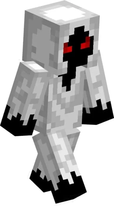 Белая сущность 303 с красными глазами