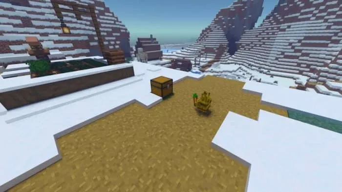 Голем автоматически складывает собранный урожай