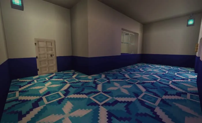 Тюремный коридор с расписным полом