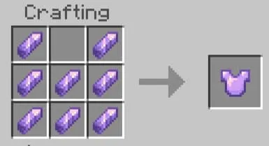 Крафт аметистового нагрудника