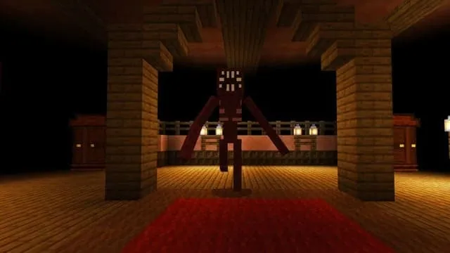 Монстр бежит за игроком