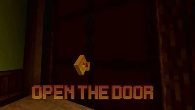 Игрок открывает дверь найденным ключом