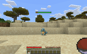 Анимация удачной ловли покемонов