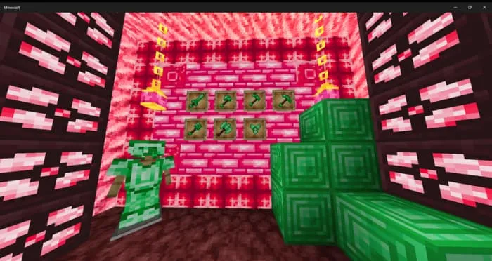 Изумрудные предметы и броня