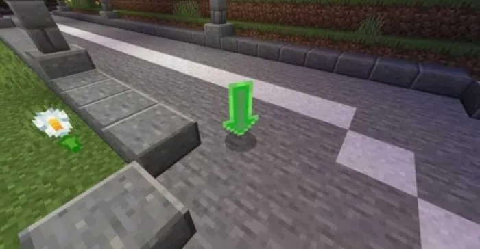 Выпавшая стрелка на земле