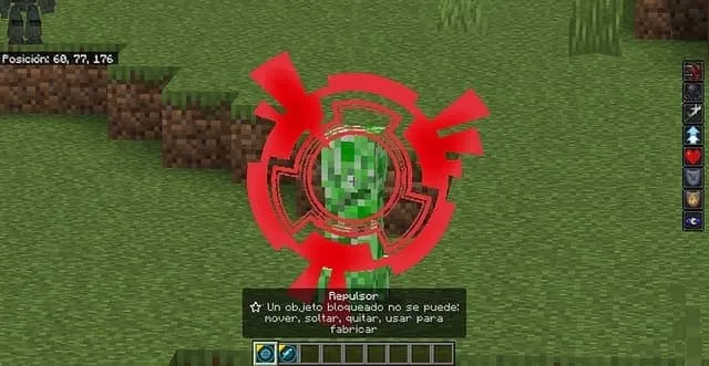 Репульсорный луч атакует крипера