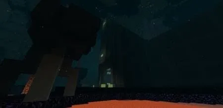 Локация карты с лавой