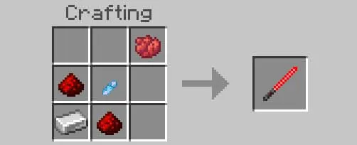 Крафт красного светового меча