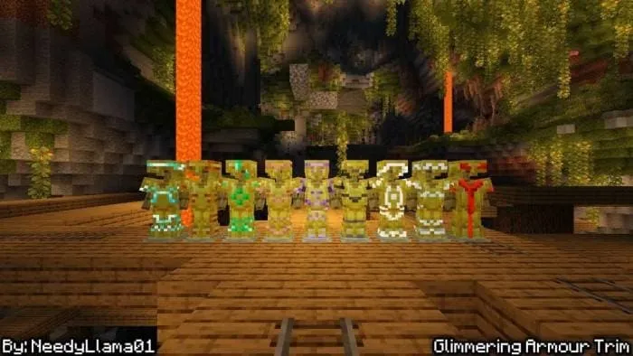 Новый вид кузнечного шаблона на золотых доспехах