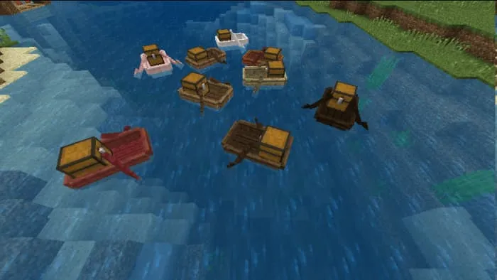 Новый вид лодок с сундуком