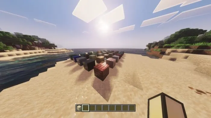 Отражения на блоках