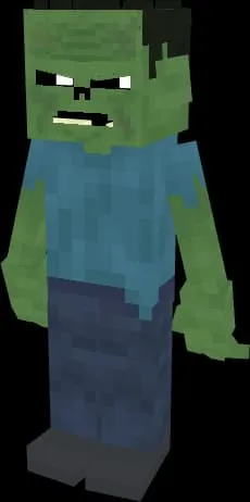 Маленький зомби с другим выражением лица