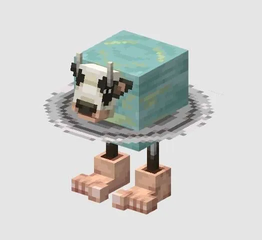 Корова с ногами