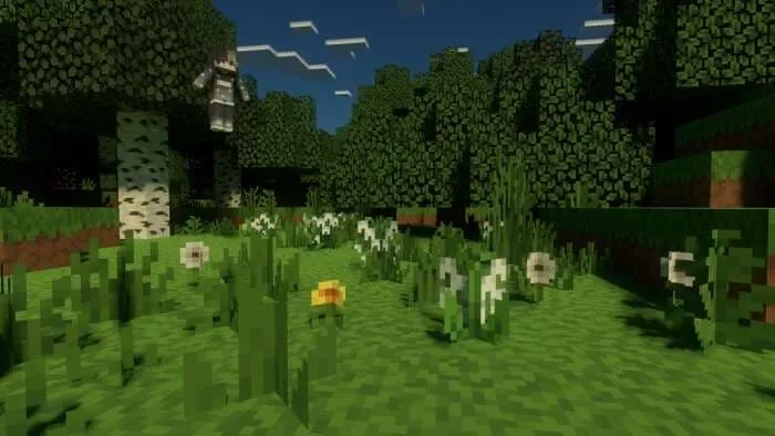 Игрок пргыает на траву