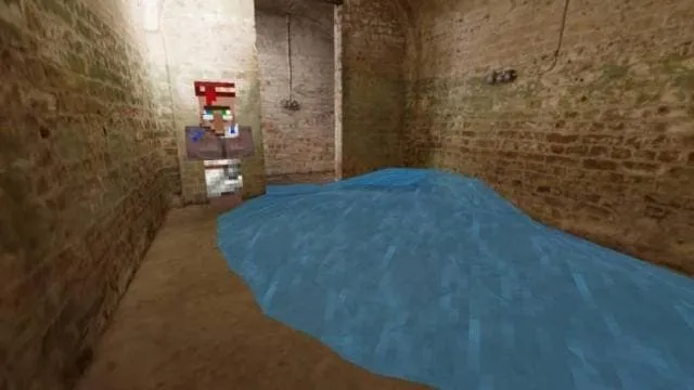 Вода в коридоре карты