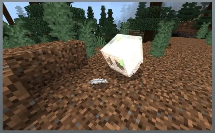 Призрак летит к выпавшему предмету