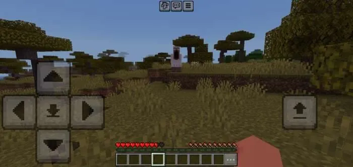 На игрока в Саванне смотрит жуткое существо