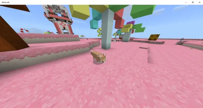 Карамельная лиса в конфетном биоме