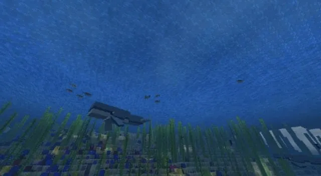 Плавающий кит рядом с островом