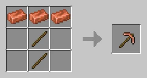 Крафт медной кирки