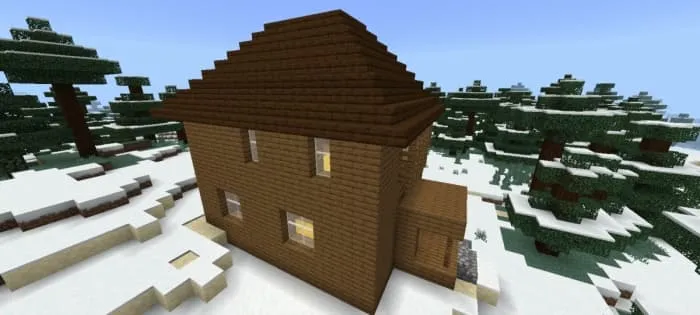 Стены дома из дерева