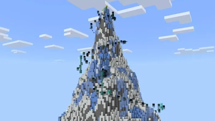 Вершина горы на карте