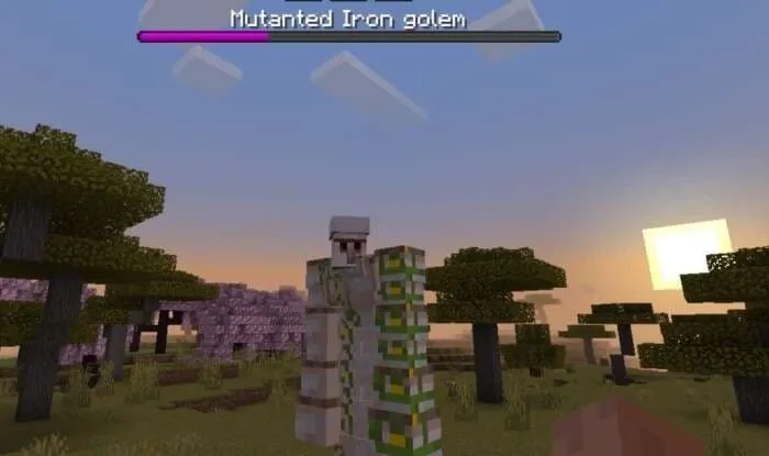 Железный голем-мутант с огромной рукой