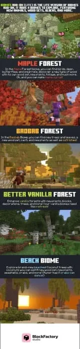 Примеры некоторых биомов