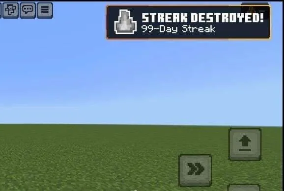 Сообщение об обнулении серии из-за пропущенного дня