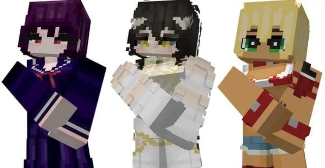 Каноэ, Альбедо и Икуми добавлены в мир Minecraft