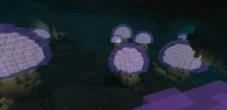 Фиолетовые подводные деревья