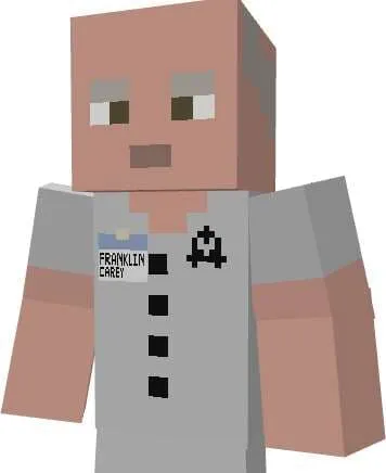 Один из ученых в костюме