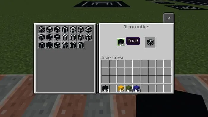 Крафт дорог с разметкой