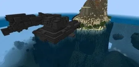 Структура возле острова