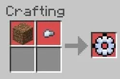 Крафт шестеренки для доступа к настройкам