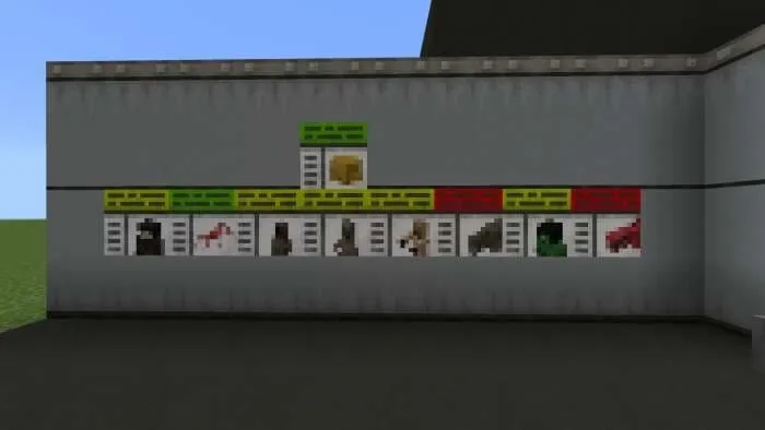 Информационные постеры SCP-объектов на стене лаборатории