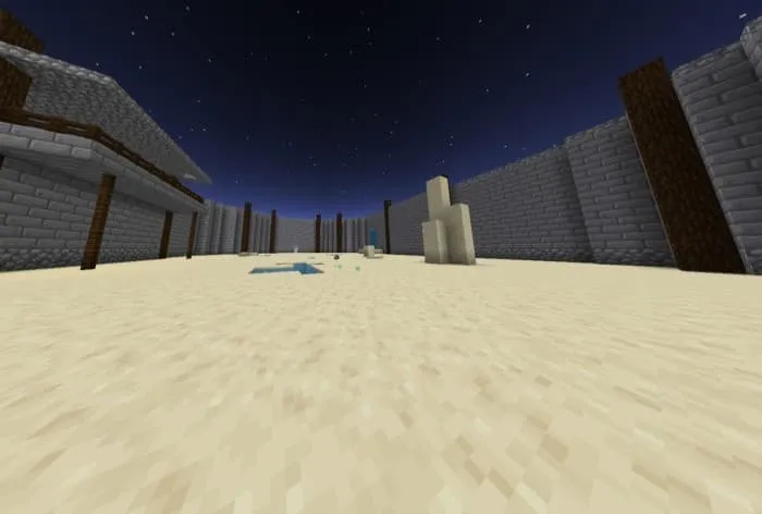 Альтернативный угол обзора арены, демонстрирующий архитектуру и детали