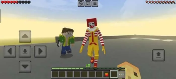 Клоун Рональд в мире Minecraft