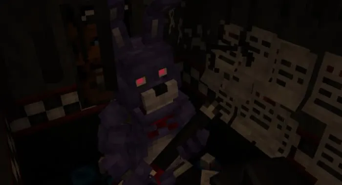 Бонни в Minecraft с модом FNaF