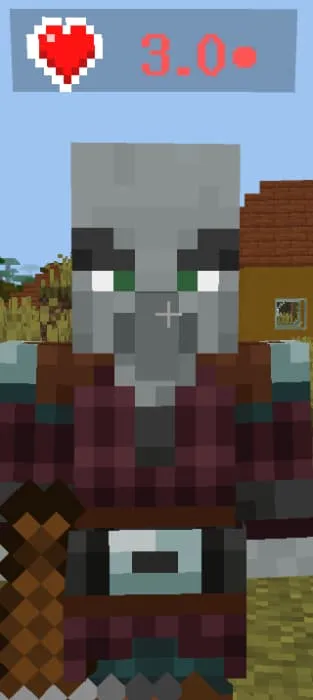 Количество здоровья у разбойника красном цвете