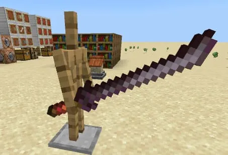 Незеритовая катана в руке